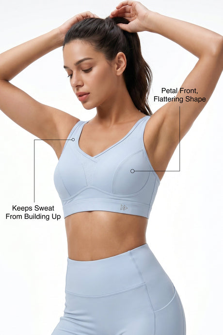 Shift™ Adjustable-Strap Sustainable Sports Bra | Medium Support with Breathable Mesh for Running, HIIT, Yoga & Training