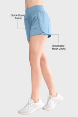 Shift™ Quick Dry Inner Mesh Workout Shorts with Pocket 3.5''| Women's Running Shorts