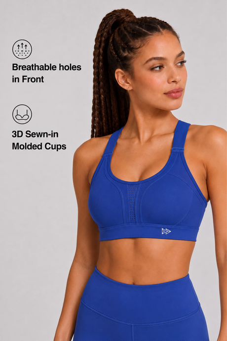 Power™ Adjustable Crisscross Padded Running Bra | Women's High Support Sports Bra