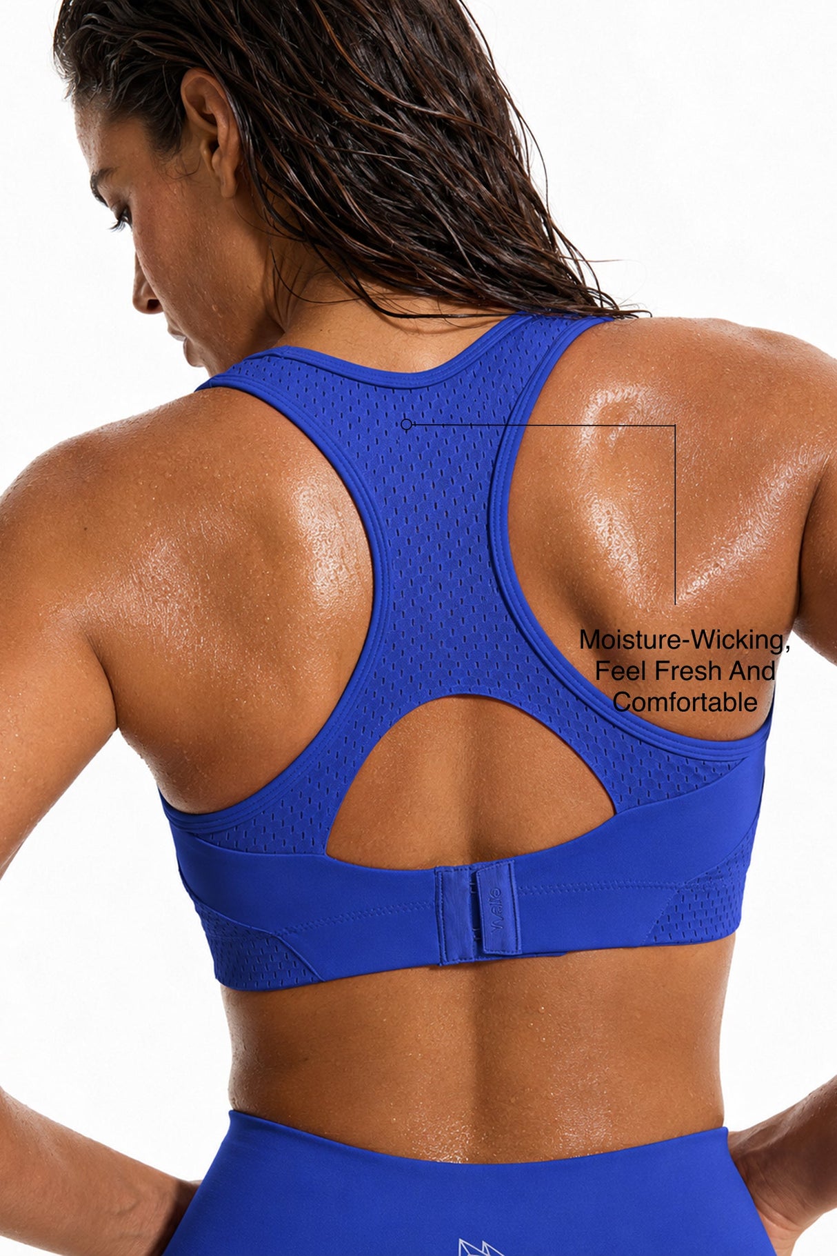 Sculpt™ Racerback Full-Coverage Breathable Sports Bra | High Support with Bounce Control & Mesh for Running, HIIT & Training