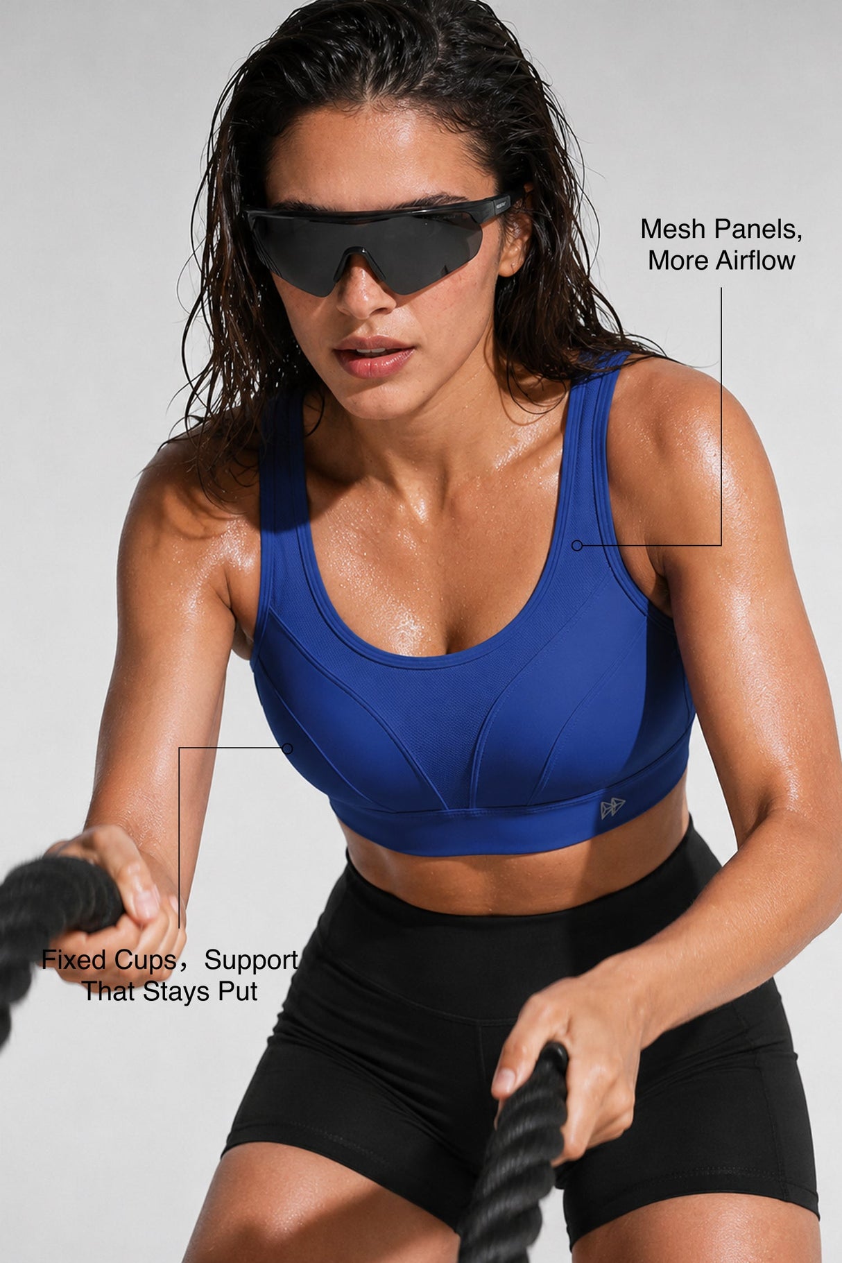 Shift™ Breathable Adjustable Support Padded Bra | Women's Medium Support Sports Bra