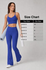 Echo™ V-Neck Ribbed Padded Yoga Bra | Women's Light Support Sports Bra