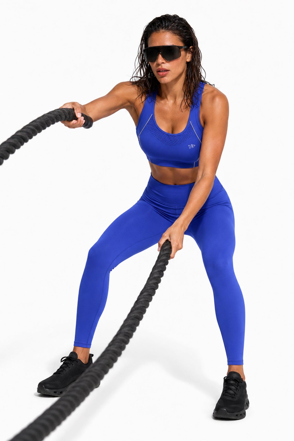 Sculpt™ Racerback Full-Coverage Breathable Sports Bra | High Support with Bounce Control & Mesh for Running, HIIT & Training