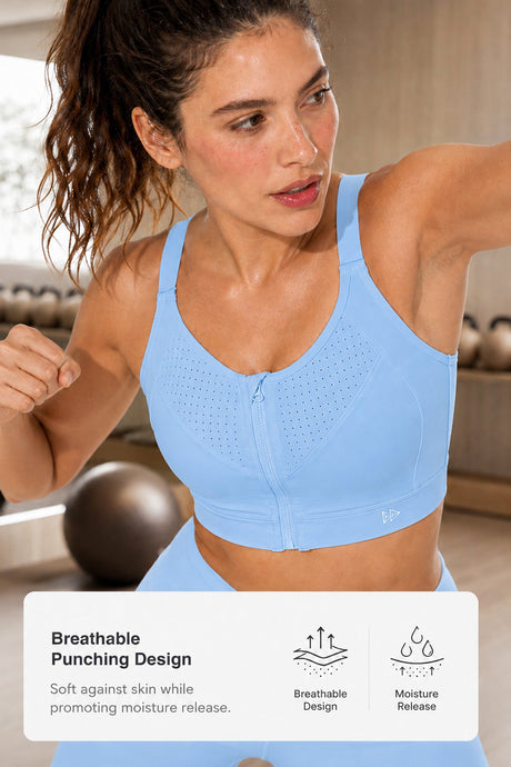 Power™  Soft Adjustable High-Support Mesh Running Bra | Women's High Support Sports Bra