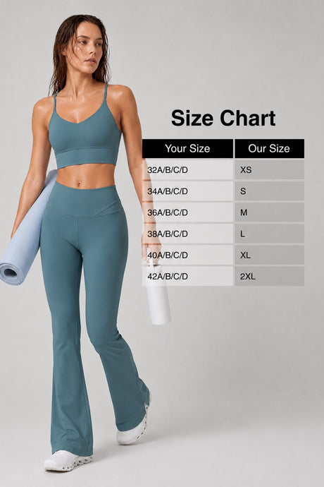 Echo™ V-Neck Ribbed Padded Yoga Bra | Women's Light Support Sports Bra