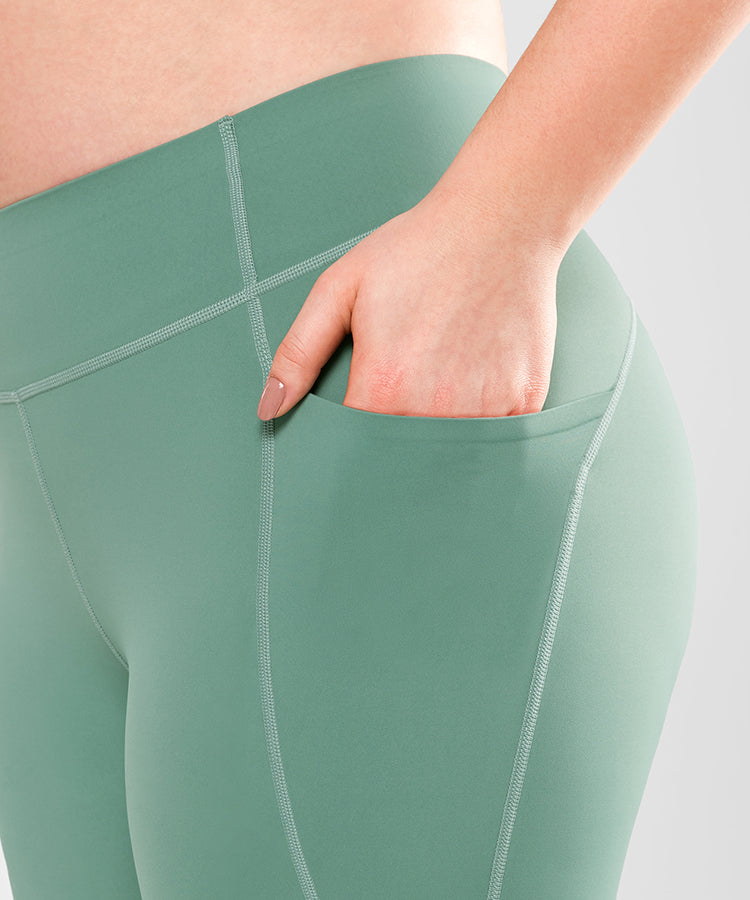 Sculpt High Waist Pockets Stretchy Running Leggings