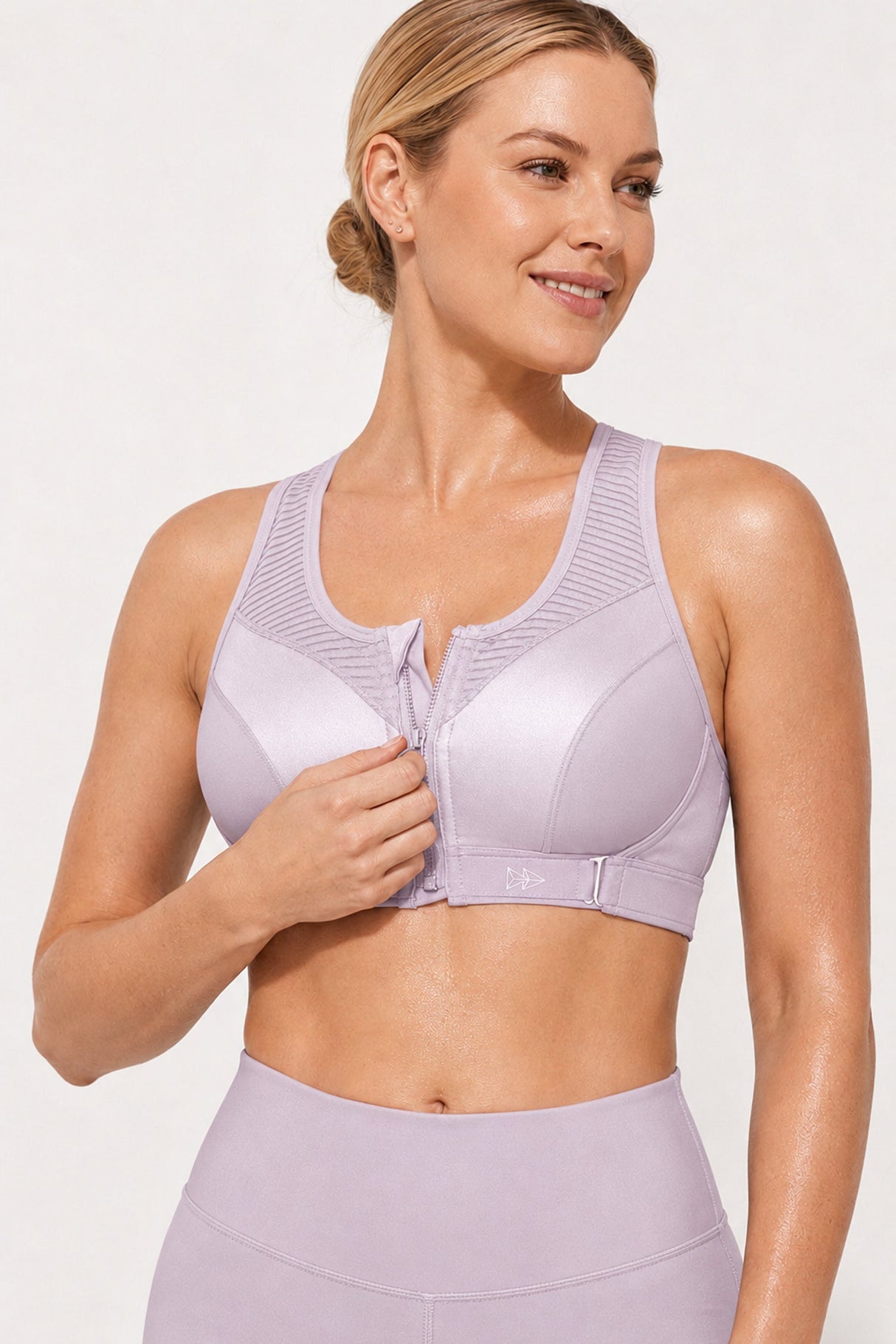 Power™ Zip Front Adjustable High Support Sports Bra | Women's High Support Sports Bra