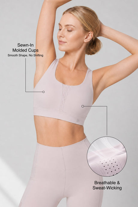 Shift™ Ultra-Soft Adjustable-Strap Sports Bra | Medium Support for Gym, Yoga & Training