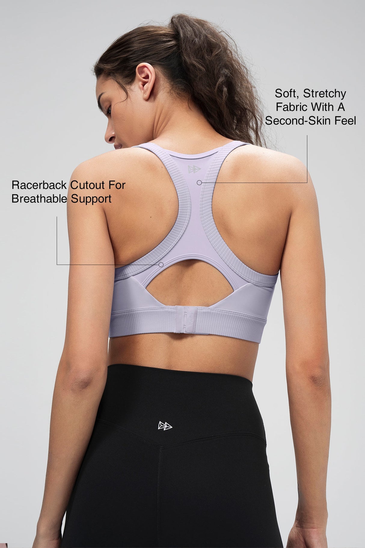 Shift™ Ribbed Sewn-in Pads Racerback Running Bra | Women's High Support Sports Bra