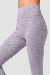 Power™ Jacquard Pattern No Front Seam High-Rise Running Leggings 25inches | Women's High Support Leggings