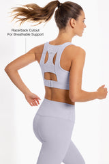 Power™ Racerback Breathable Full-Coverage Sports Bra | High-Impact Support for Running, Gym & Training