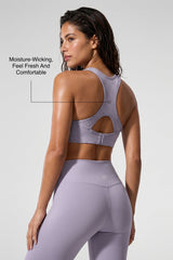Sculpt™ Racerback Full-Coverage Breathable Sports Bra | High Support with Bounce Control & Mesh for Running, HIIT & Training
