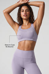 Sculpt™ Racerback Full-Coverage Breathable Sports Bra | High Support with Bounce Control & Mesh for Running, HIIT & Training
