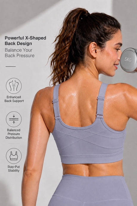 Power™  Soft Adjustable High-Support Mesh Running Bra | Women's High Support Sports Bra