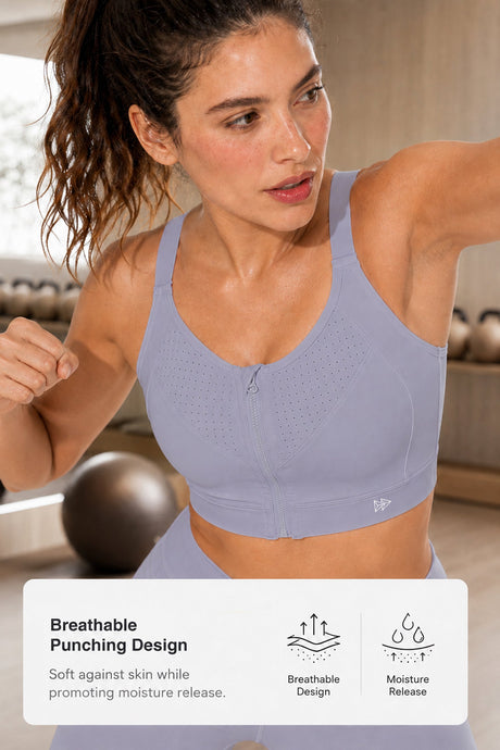 Power™  Soft Adjustable High-Support Mesh Running Bra | Women's High Support Sports Bra