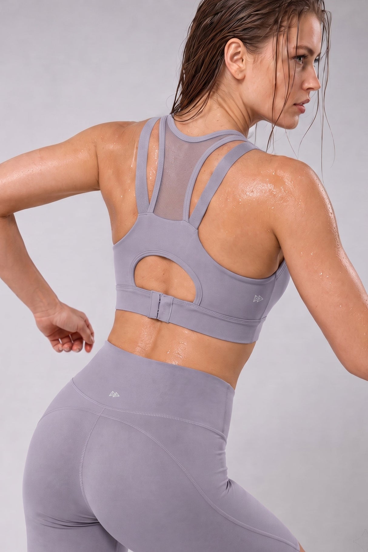 Power™ Zip Front Breathable Full-Coverage Running Bra | Women's High Support Sports Bra