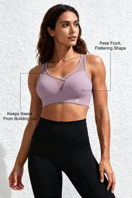 Shift™ Adjustable-Strap Sustainable Sports Bra | Medium Support with Breathable Mesh for Running, HIIT, Yoga & Training