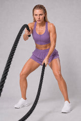 Power™ Zip-Front Mesh T-Back Sports Bra | High-Impact Support for Running & HIIT