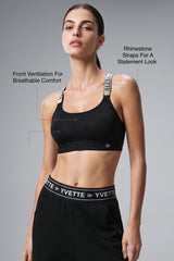 Power™ Adjustable Crisscross Padded Running Bra | Women's High Support Sports Bra