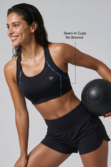 Sculpt™ Racerback Full-Coverage Breathable Sports Bra | High Support with Bounce Control & Mesh for Running, HIIT & Training