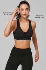 Power™ Cross Back Padded Running Bra | Women's High Support Sports Bra