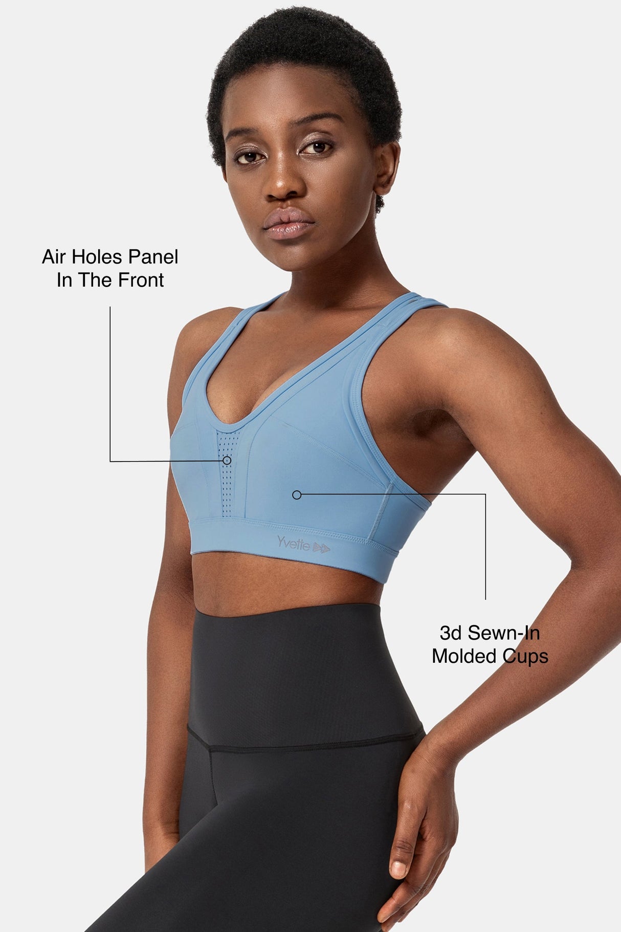 Power™ Cross Back Padded Running Bra | Women's High Support Sports Bra