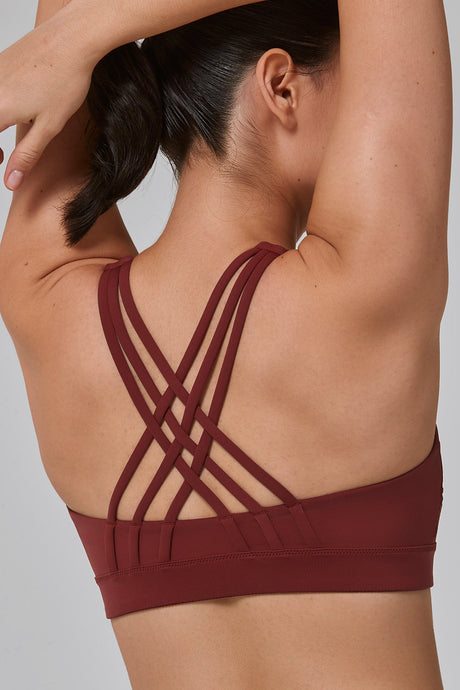 Power™ Zip Front Criss Cross High Support Running Bra | Women's High Support Sports Bra (Plus Size)