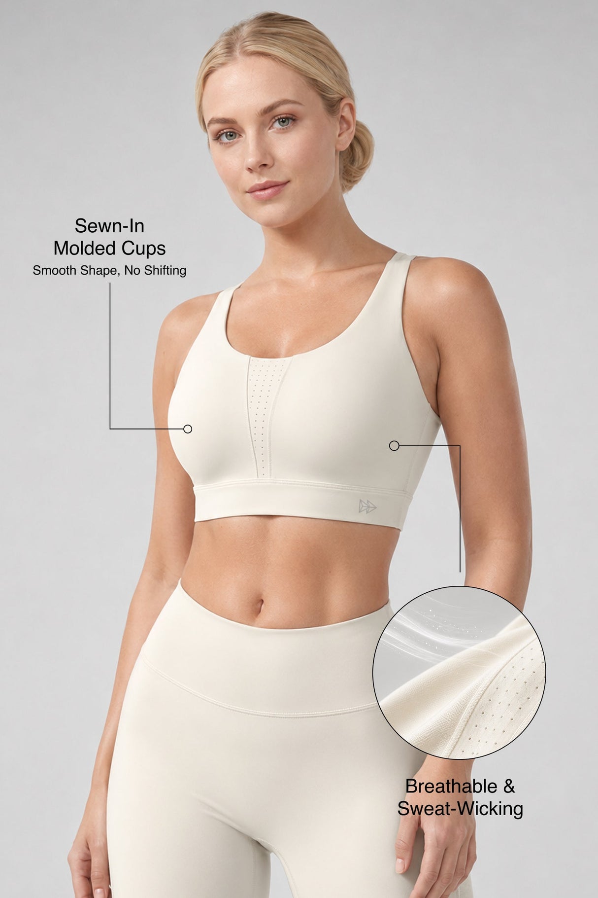 Shift™ Ultra-Soft Adjustable-Strap Sports Bra | Medium Support for Gym, Yoga & Training
