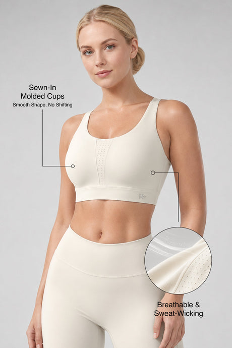 Shift™ Ultra-Soft Adjustable-Strap Sports Bra | Medium Support for Gym, Yoga & Training