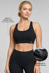 Shift™ Ultra-Soft Adjustable-Strap Sports Bra | Medium Support for Gym, Yoga & Training