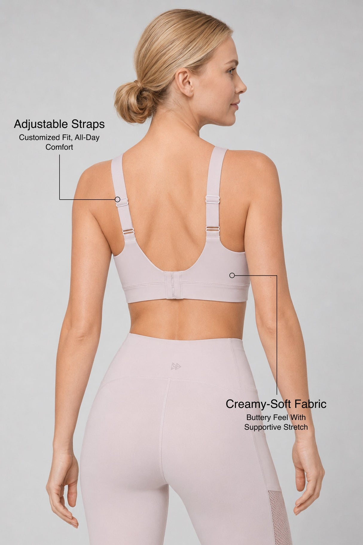 Shift™ Ultra-Soft Adjustable-Strap Sports Bra | Medium Support for Gym, Yoga & Training