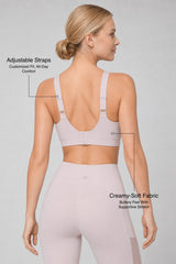 Shift™ Ultra-Soft Adjustable-Strap Sports Bra | Medium Support for Gym, Yoga & Training