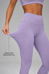 Echo™ Supportive Sustainable 27 Inches Leggings | High-Impact Leggings Best For Running, HIIT & Training