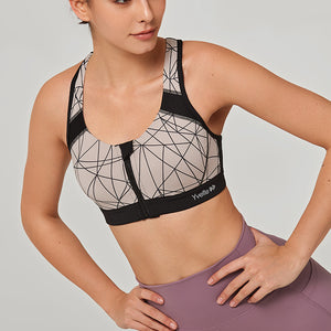 Sculpt Racerback V Neck Padded Running Bra