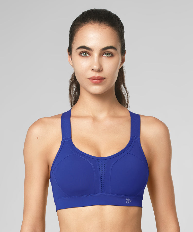 Womens MP Velocity Ultra Seamless Sports Bra - Stone Blue