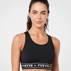 Shift Logo Band Racerback Padded Running Bra