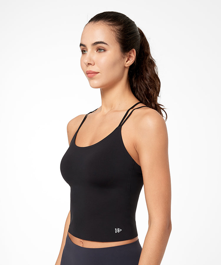 Buy DAVINA FASHIONSCamisole Sports Yoga Tank top with Straps for Women's  and Girls Free Size (26 to 34 Bust-Size) (Removable Pad) Online at  desertcartSeychelles