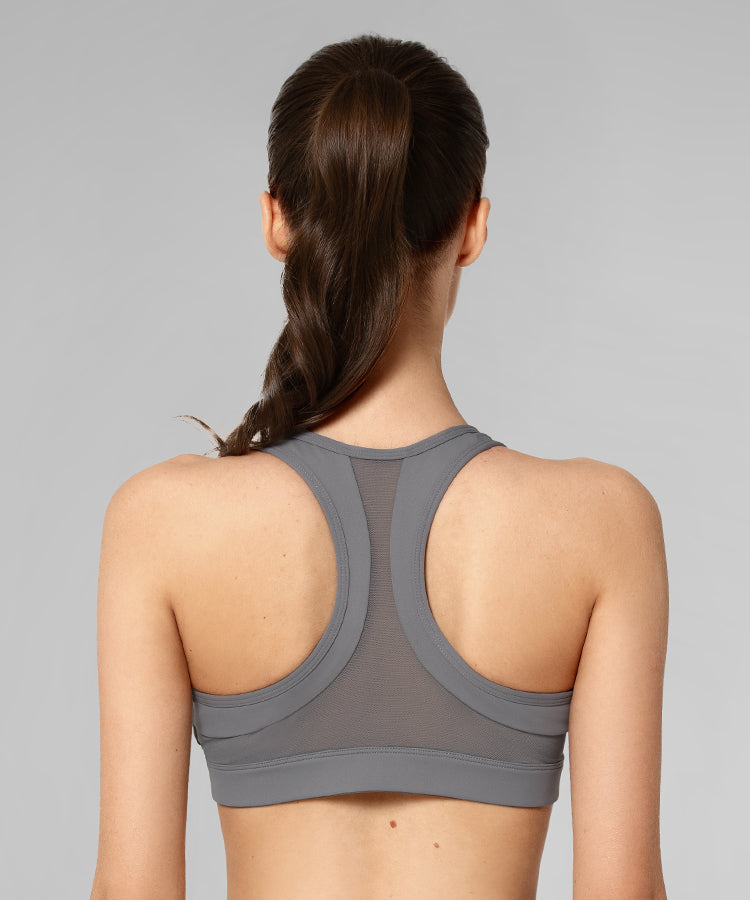 Enfold Zip Front Padded Running Bra | Women's High Support Sports Bra