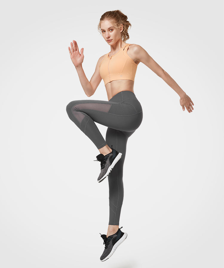 Mesh running leggings top