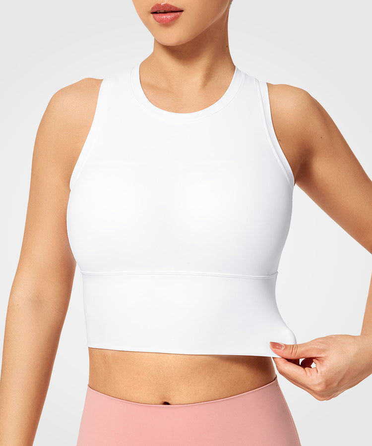 Anywhere High Neck Padded Gym Bra | Women's Light Support Sports Bra