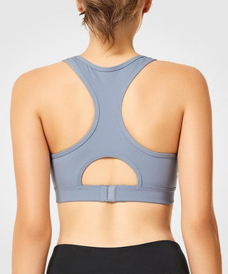 Womens mesh racerback high impact sports bra | Yvettesports