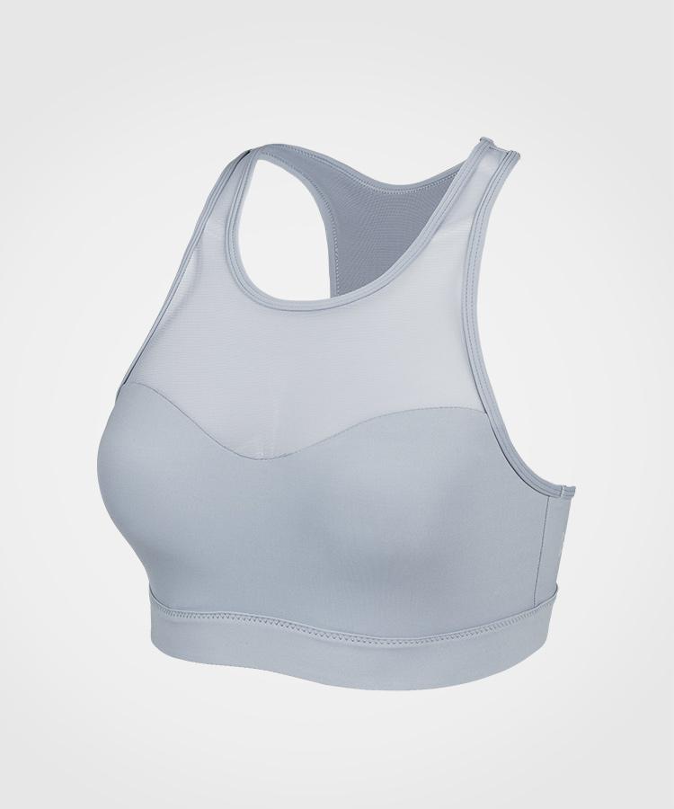 Womens mesh racerback high impact sports bra | Yvettesports